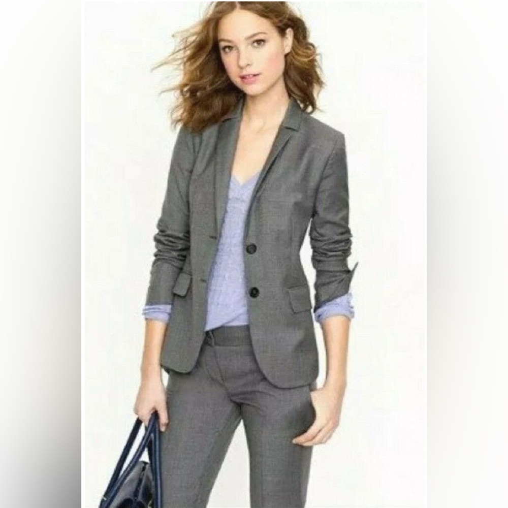 J. Crew Tailored Gray Blazer